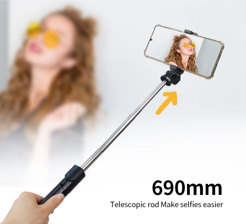 New Bluetooth selfie stick, mobile phone stand, tripod, selfie stick, camera stand, mobile phone live streaming stand, telescopic and folding selfie stick detail image 7