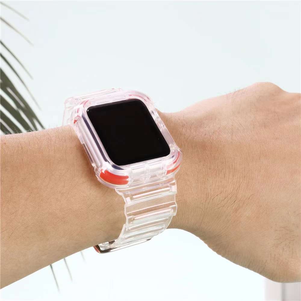 冰川2代晶透撞色表带 气垫角 适用apple watch 1/2/3/4/5/6.详情图4