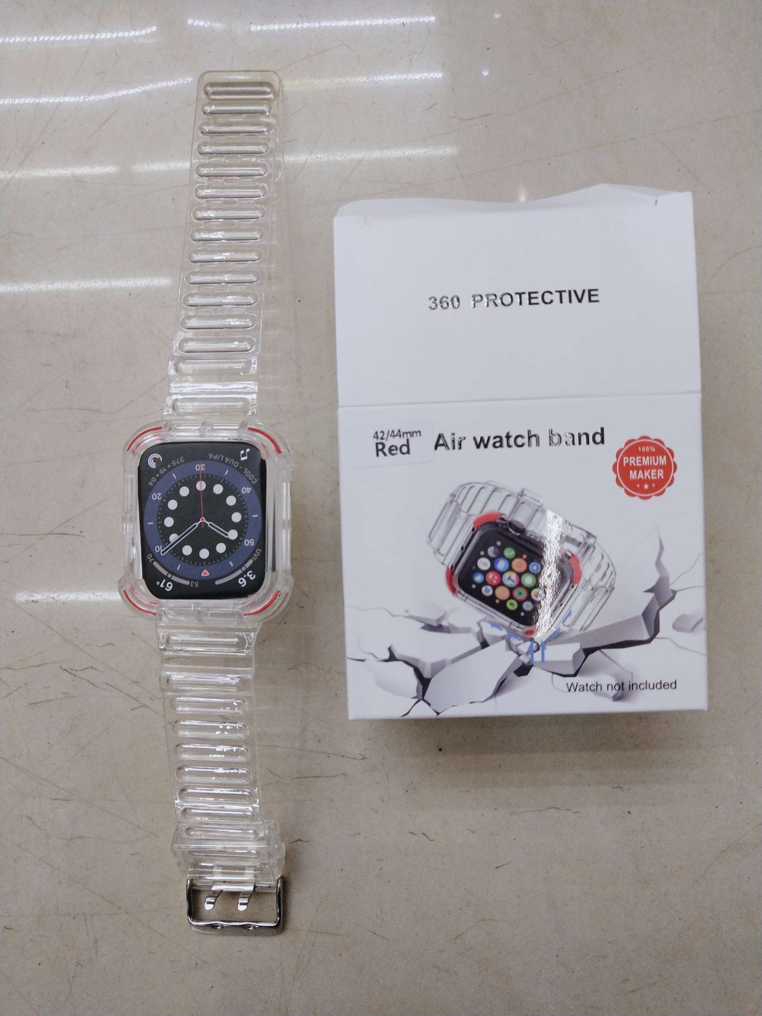 冰川2代晶透撞色表带 气垫角 适用apple watch 1/2/3/4/5/6.详情图10