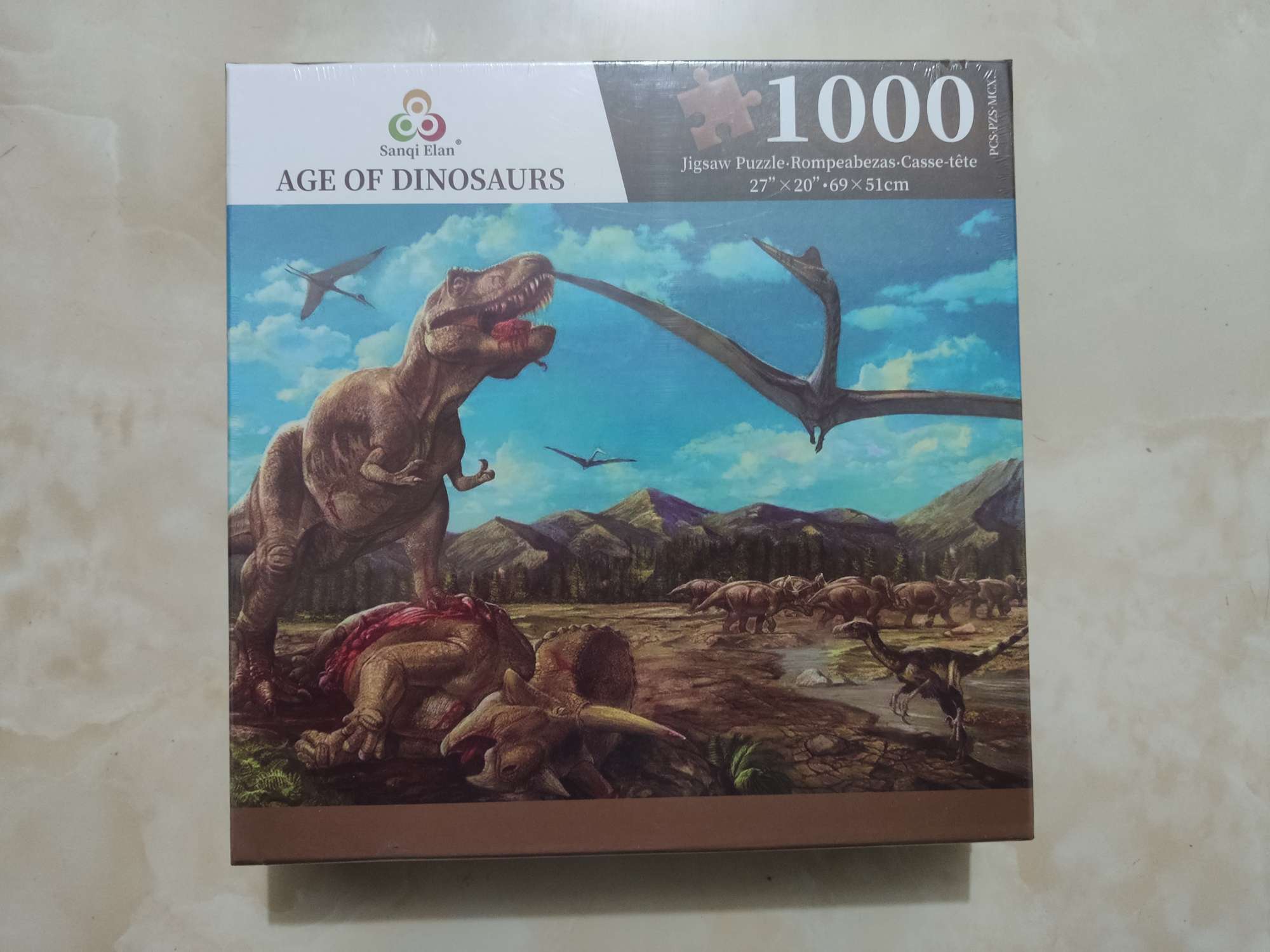 1000片 模型 拼图 恐龙 航天器 动物世界详情图2