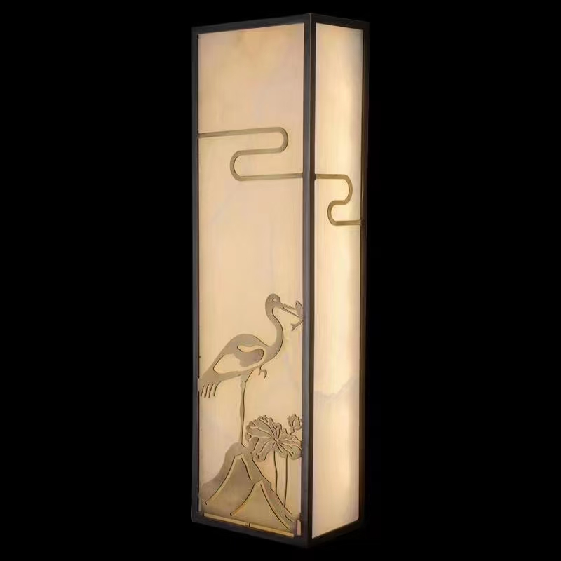 All-copper long strip wall lamp Specification image