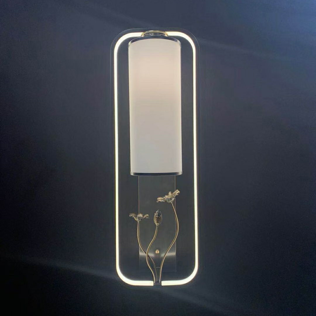 铜黑擦金+玻璃罩W200xS130XH600