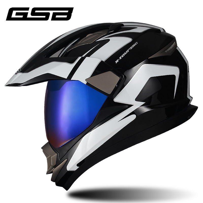 GSB Off-road helmet, electric vehicle rally helmet, men's and women's winter anti-fog motorcycle safety cover, personalized for all four seasons Item Picture