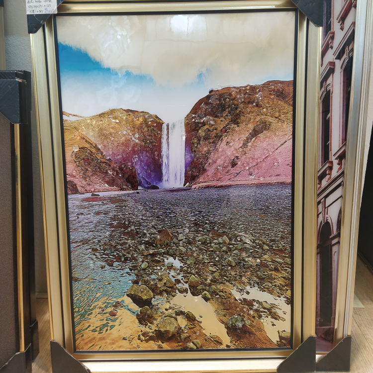 729香槟金晶瓷画