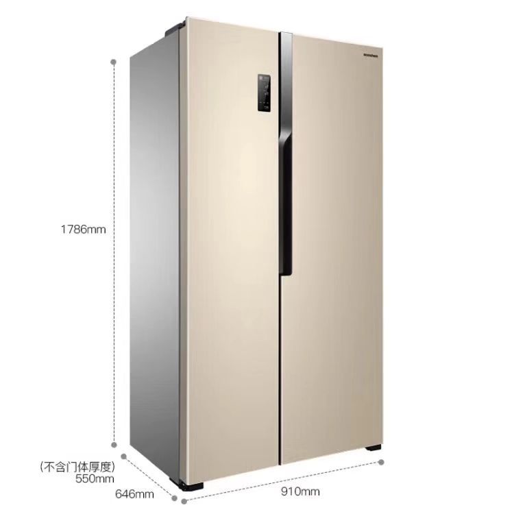 美的双门四门钛合金超大容量节能省电冰箱 图