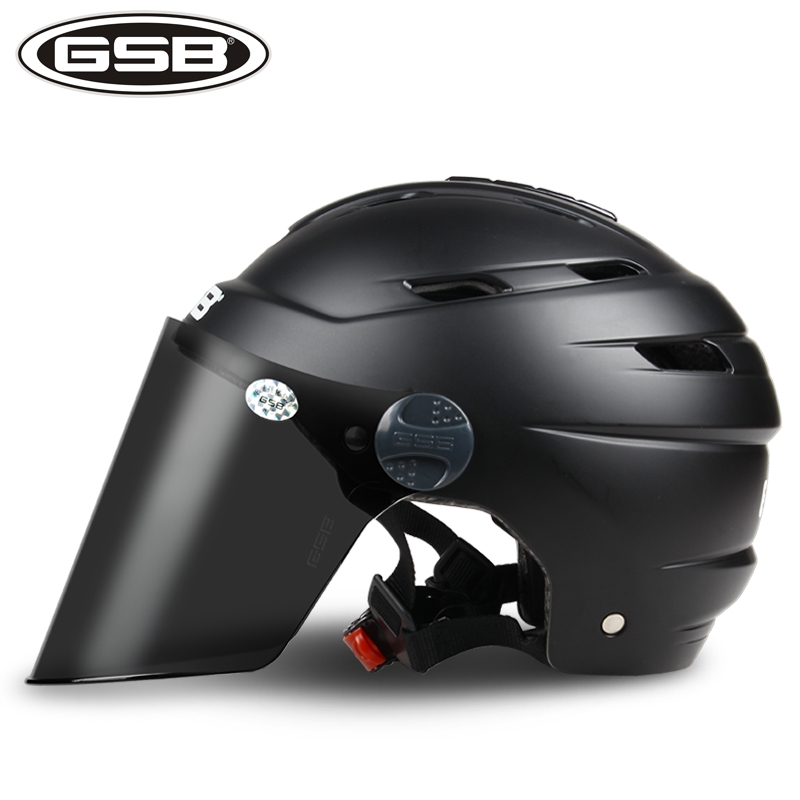 GSB Motorcycle helmet summer lightweight half-helmet Men and women four seasons universal sunscreen helmet thumbnail