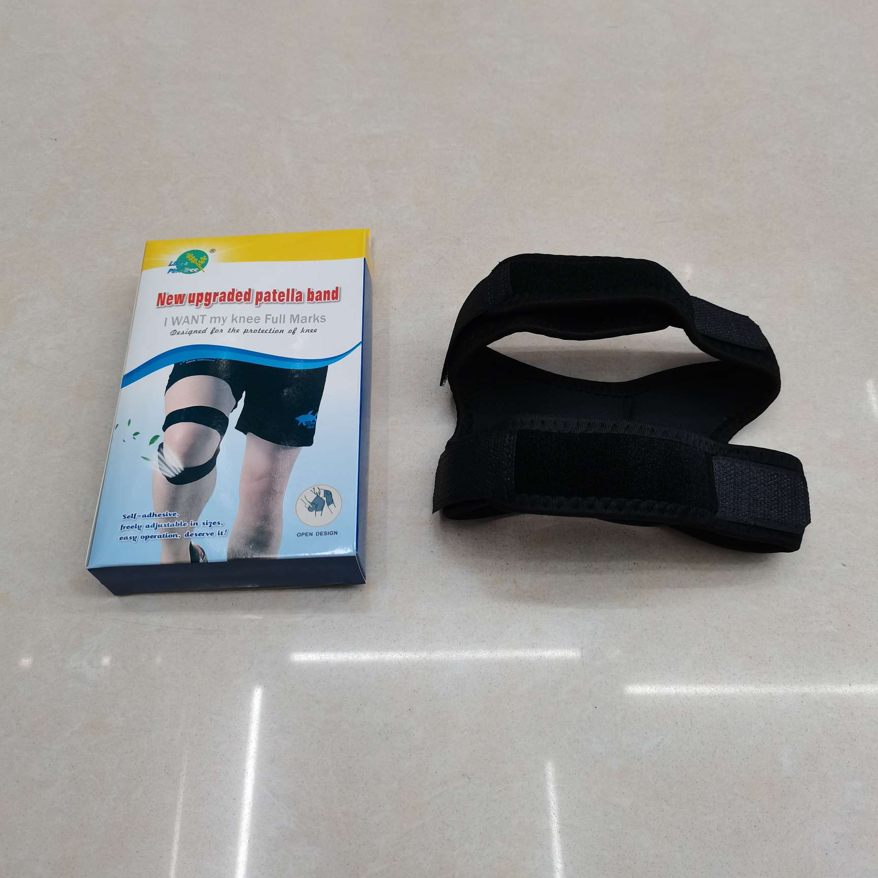 髌骨护膝白底实物图