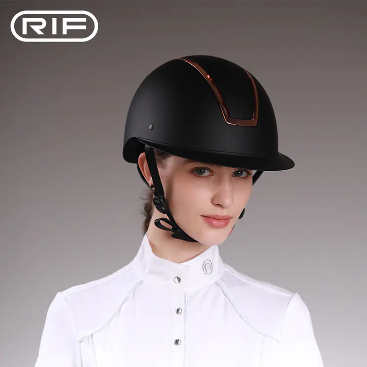 RIF equestrian helmet Rider safety hat harness equipment adjustable for youth general use details Picture