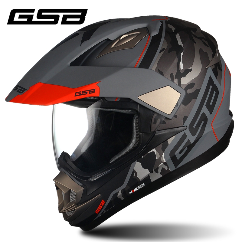 GSB Off-road helmet, electric vehicle rally helmet, men's and women's winter anti-fog motorcycle safety cover, personalized for all four seasons