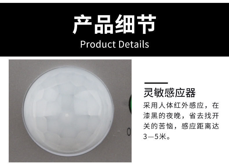 Solar-powered lighting fixtures, human-sensing wall lamps, simulation monitoring anti-theft lamps, rural household outdoor waterproof garden lamps detail image 13