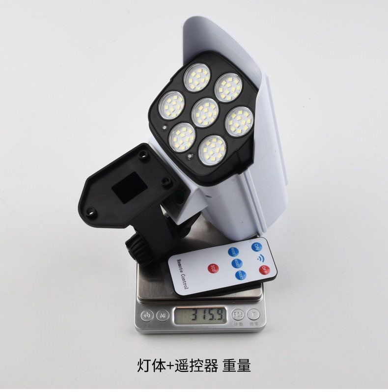 Solar-powered lighting fixtures, human-sensing wall lamps, simulation monitoring anti-theft lamps, rural household outdoor waterproof garden lamps detail image 16