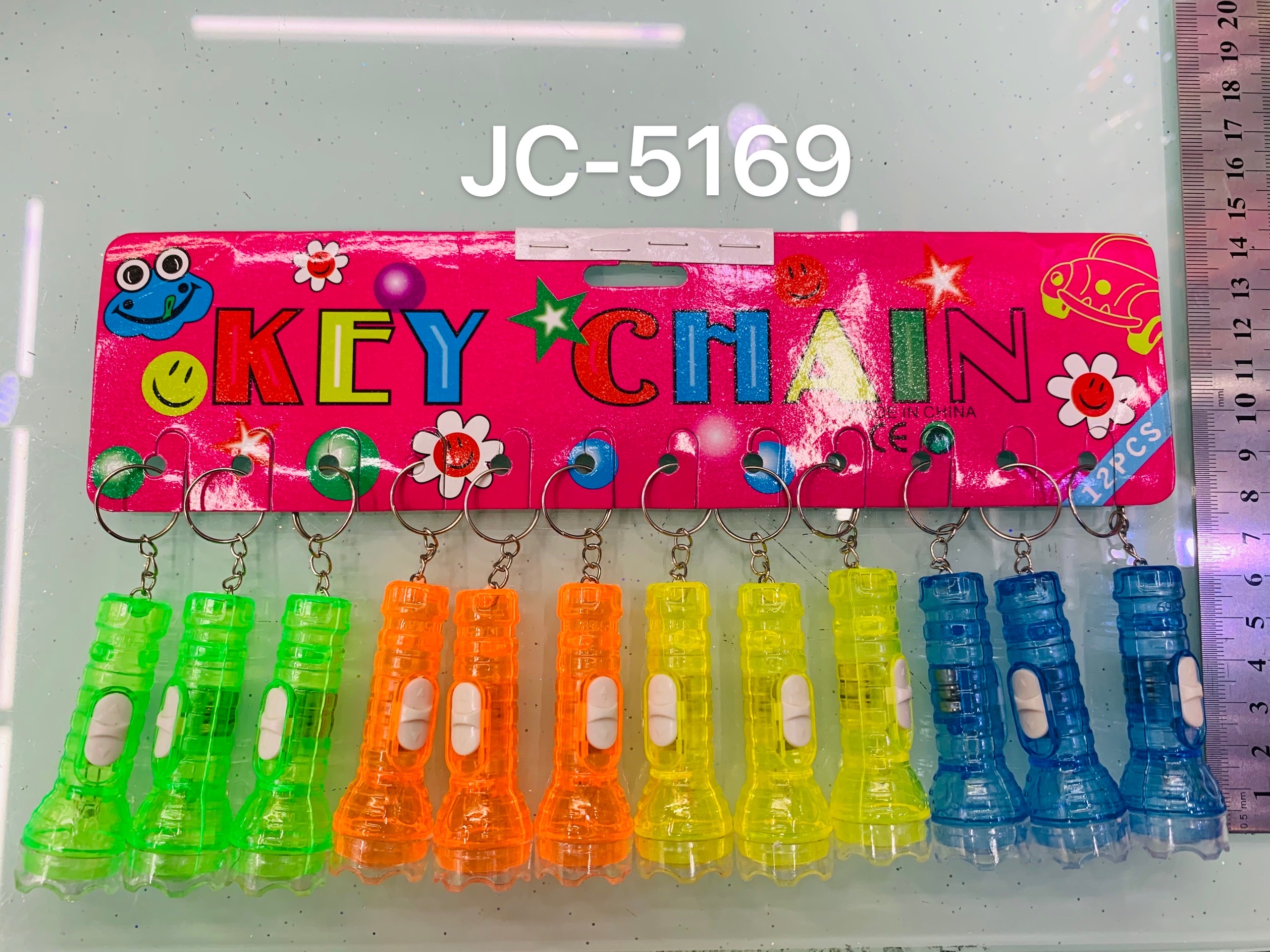 LED小电筒 塑料手电筒 纽扣电池手电筒 小孩老人安全使用手电筒JC-5169款详情图2