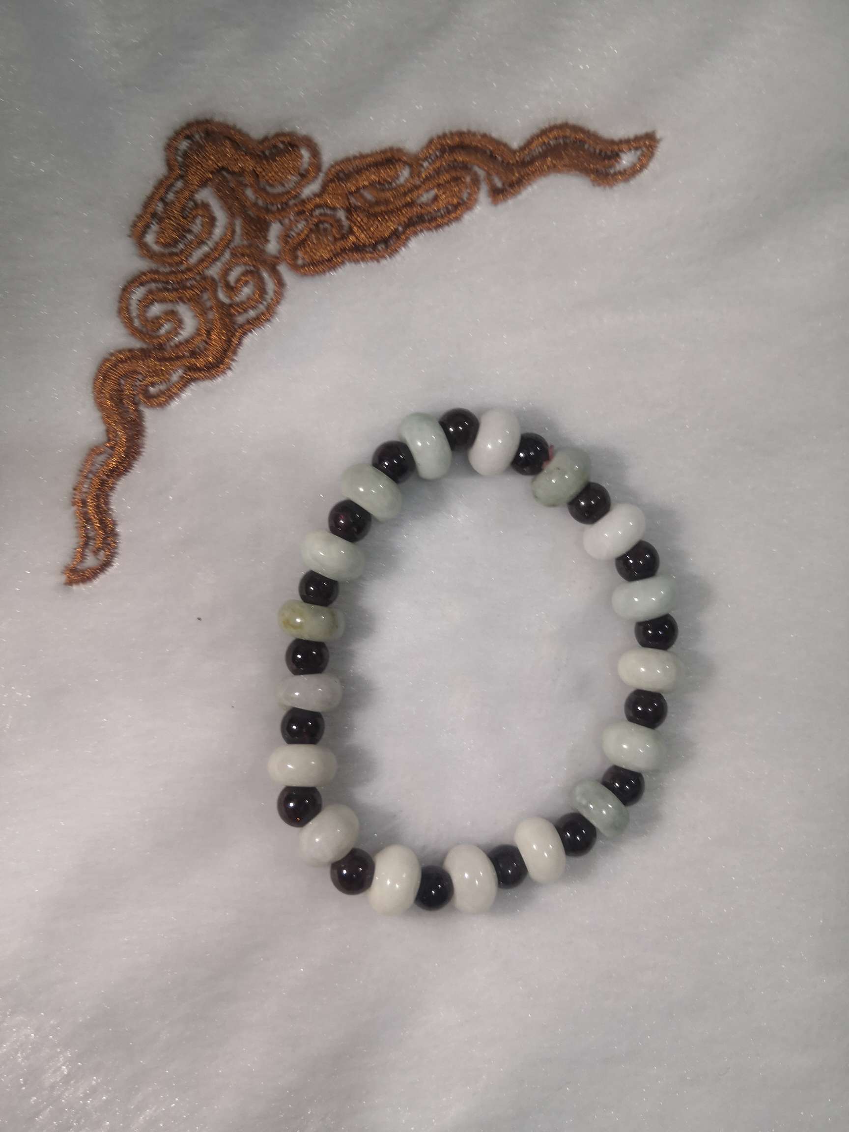 纯天然翡翠玛瑙石榴石手链手串首饰本命年散珠礼物详情图2