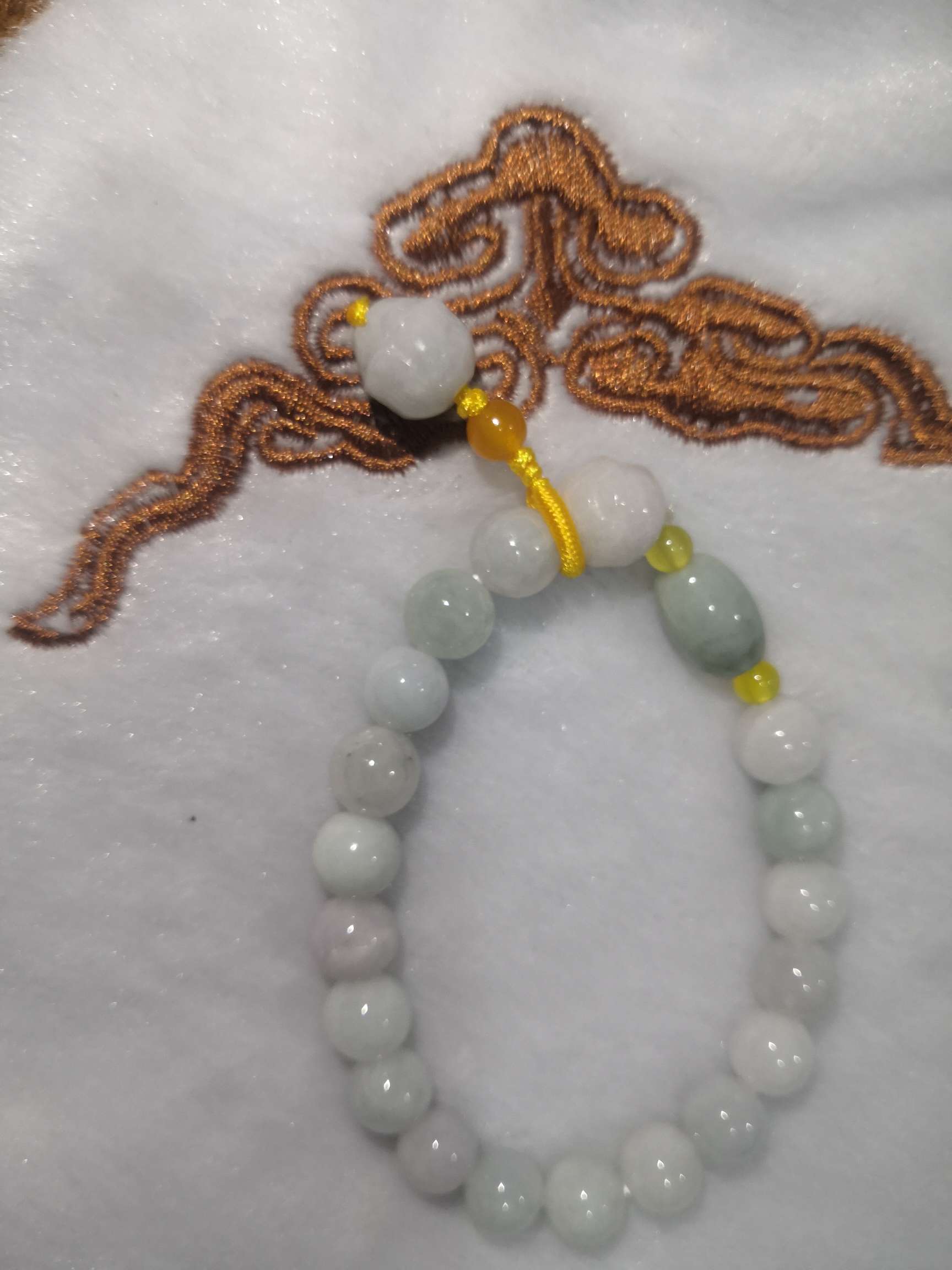 天然翡翠紫罗兰玛瑙手镯手链手串首饰本命年散珠串白底实物图