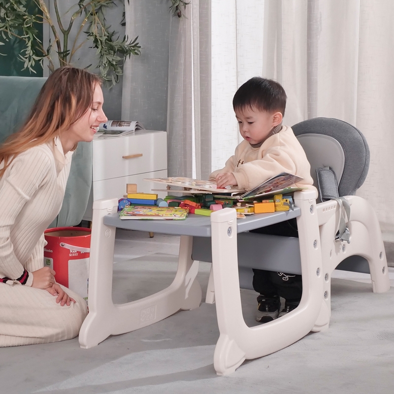 新款2合1婴儿餐桌椅多功能餐椅桌子