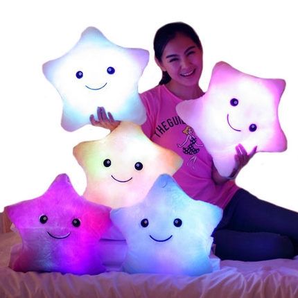  Light pillow plush toy doll Grasping doll doll star light LED pillow lovers doll girl cute light pillow night market stalls new plush toy bear birthday present thumbnail