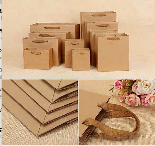 Paper bags, gift bags, packaging bags, advertising bags, kraft paper bags, eco-friendly bags details Picture