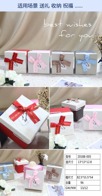 Tianxiang Craft Gift Box, creative gifts, creative square hand-held apple box, ribbon bow gift box, packaging box, paper box, gift box details Picture