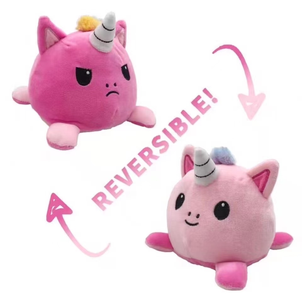 Plush toy flip werewolf, flip unicorn, flip octopus, flip kitten, flip octopus, flip astronaut toy figurine detail image 10