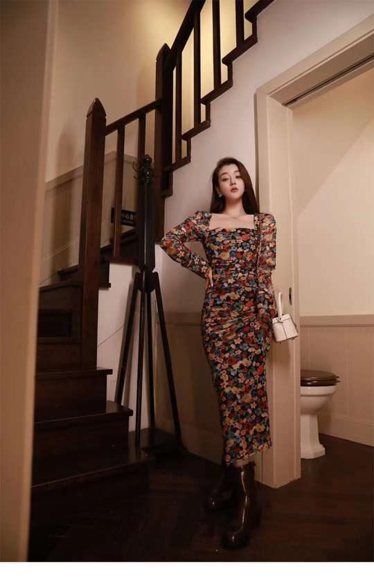 Floral print dress Specification image