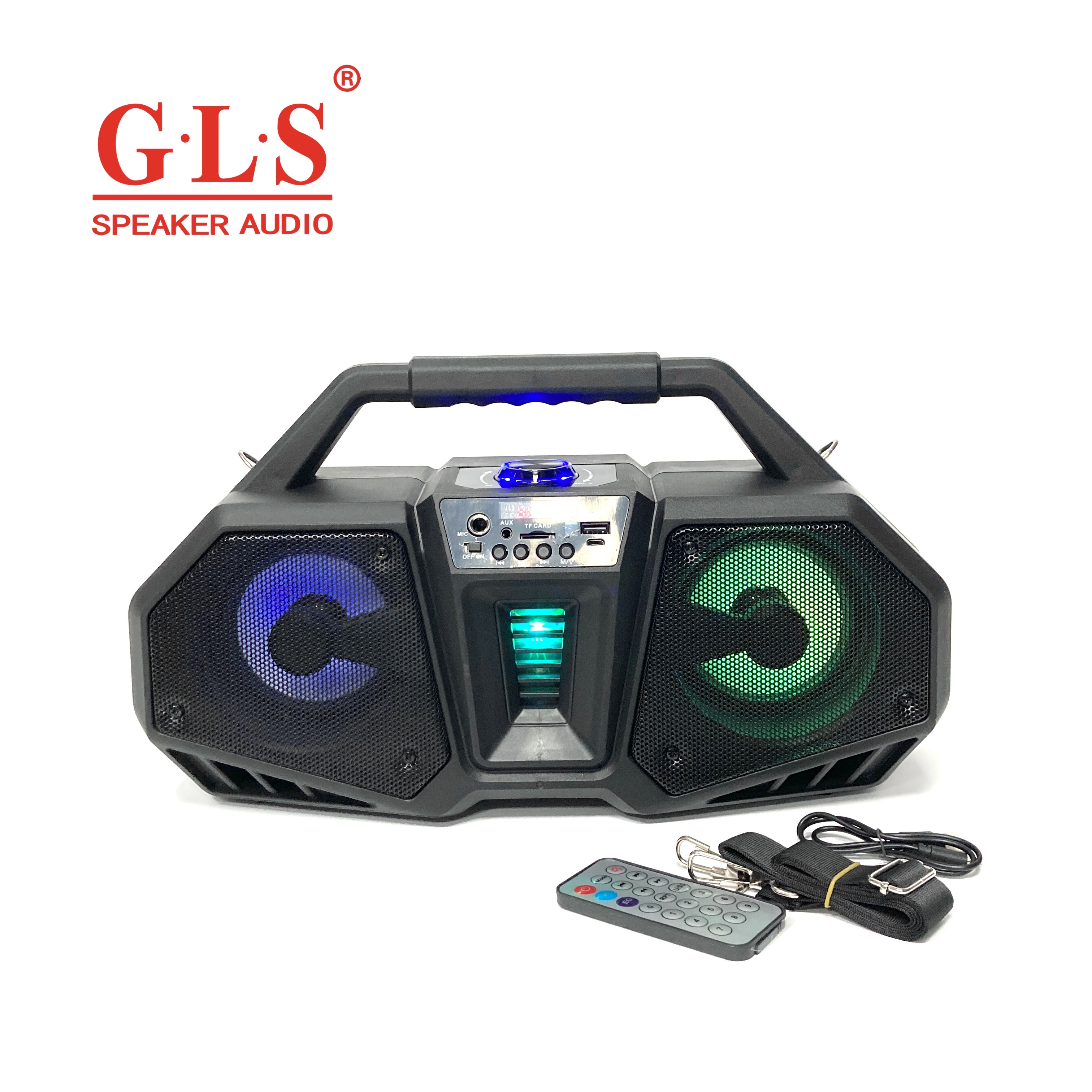 ZQS-4216新款大功率广场舞遥控收音机手提便携式背带蓝牙音箱详情图2