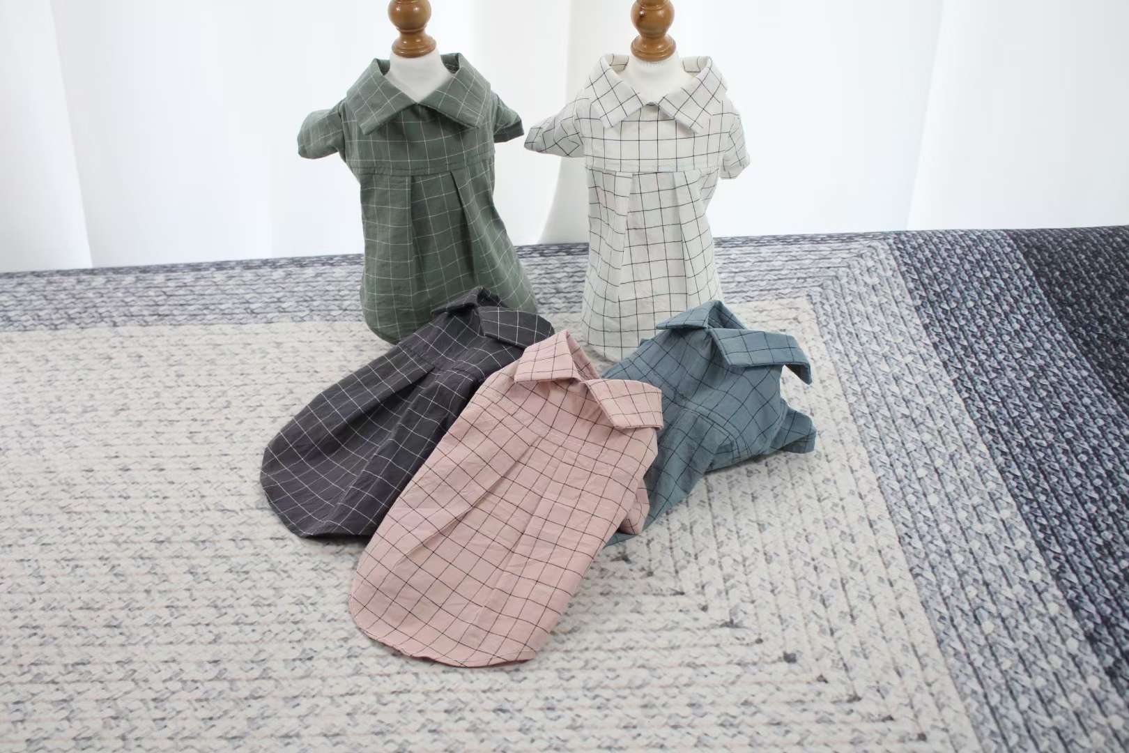 宠物用品，夏季来临我们的爱宠们也需要换新装啦！格子衬衫不可缺少的衣服！详情图9