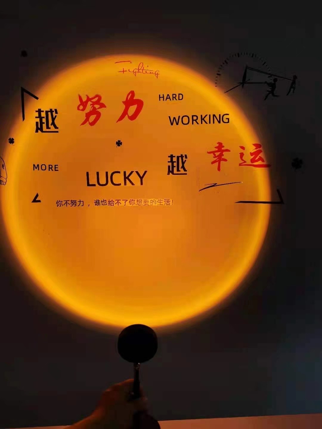 Sunset Light Usb Desktop Floor Night Light details Picture