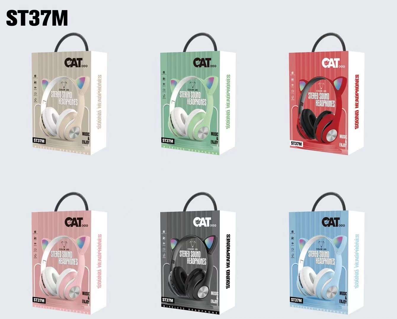 Cat ear Bluetooth headphones Specification image