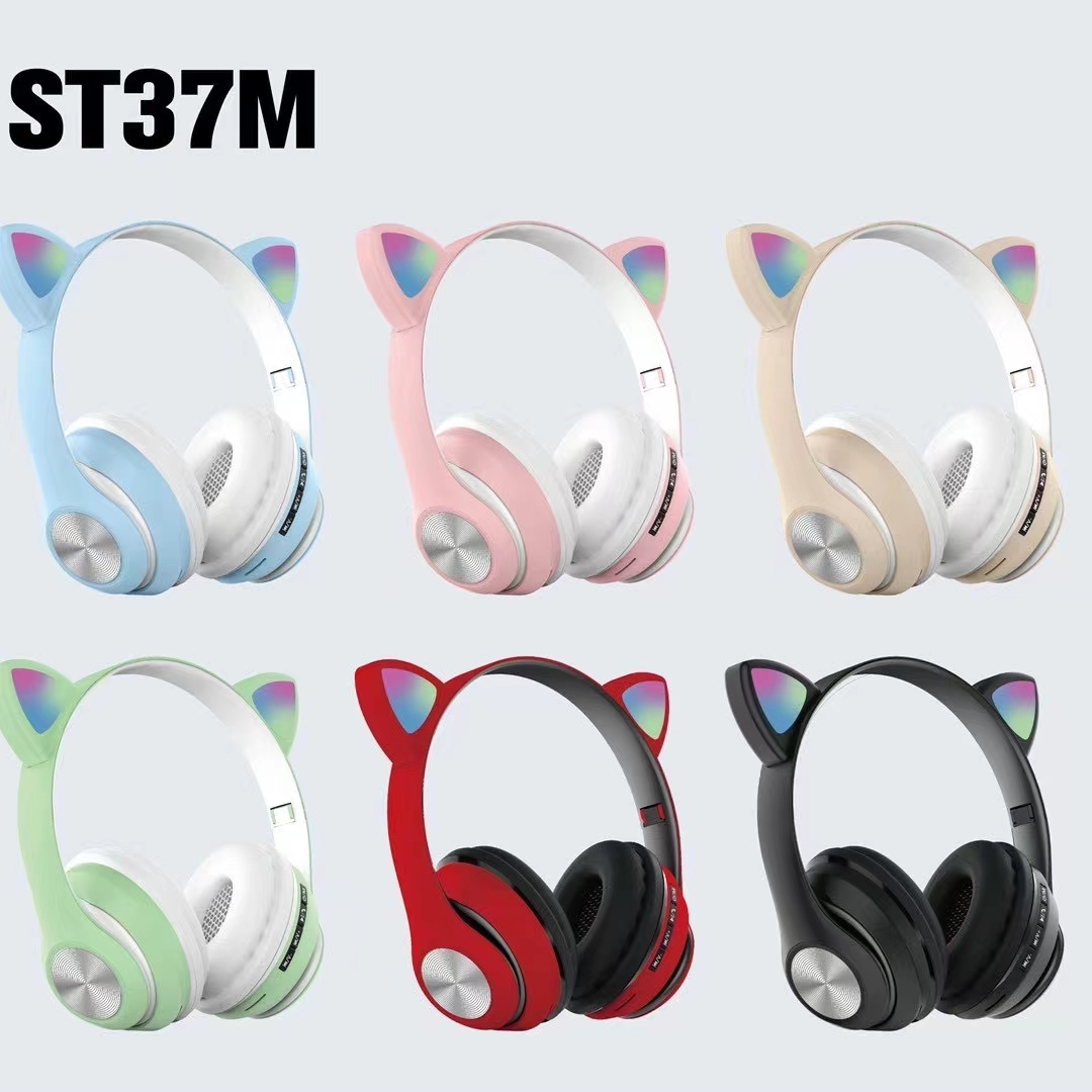 Cat ear Bluetooth headphones