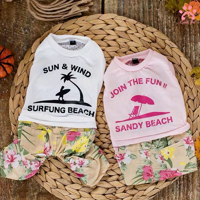 宠物用品，爱宠衣服，妥妥的夏日风情

情侣系列还是很赞的！