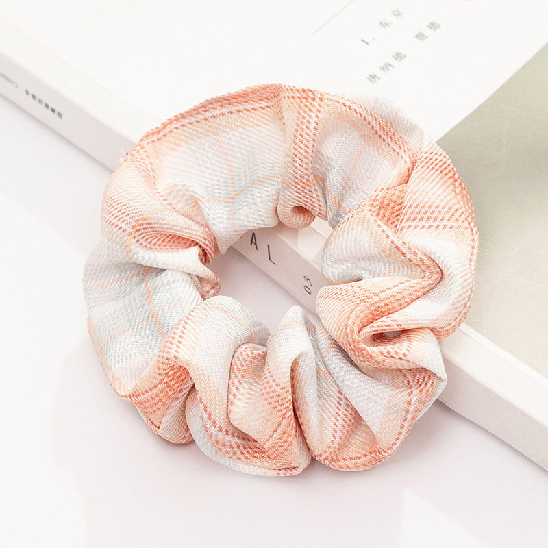 Campus Net Red Girl Hair Simple Headwear Jk Gingham Large Colon Bm Hair Band Small Commodity Hair Rope Wholesale Item Picture