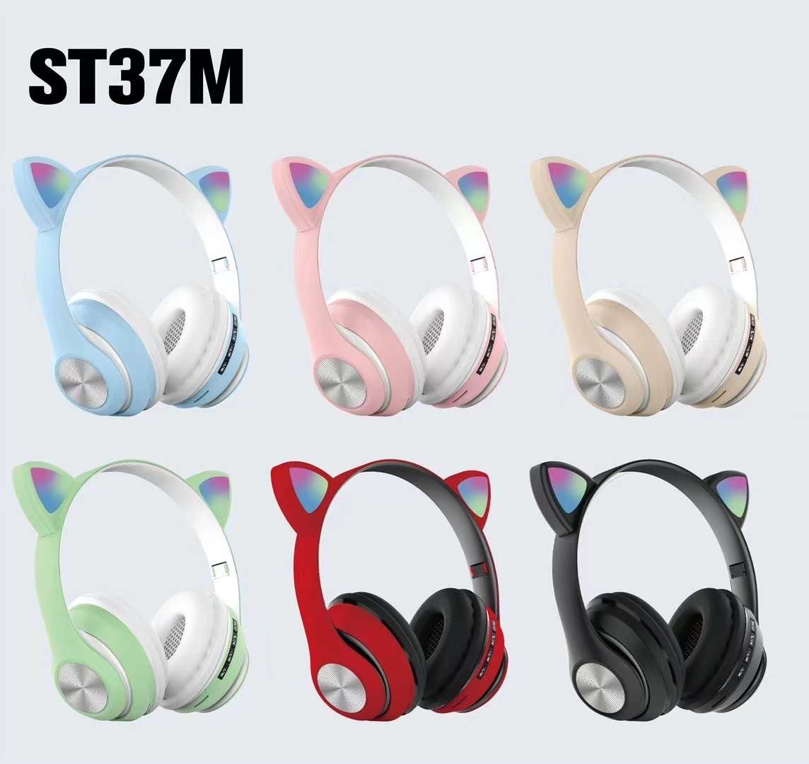 Cat ear Bluetooth headphones detail image 3