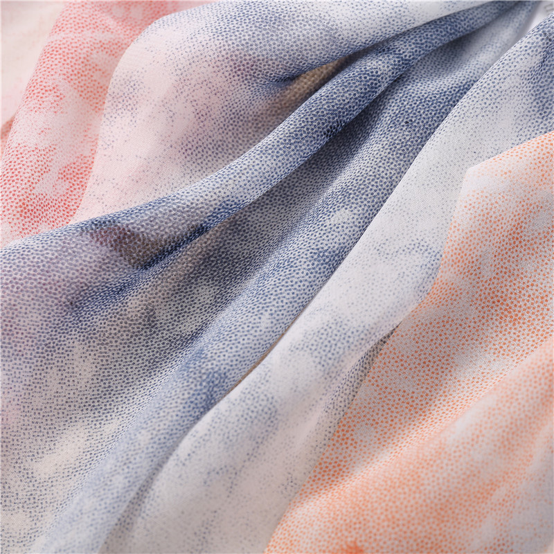 Yiwu Manufacturers Wholesale Custom Streamer Large Hair Band Fashion Simple Gradual Color Chiffon Long Streamer Large Hair Band Application Scenario