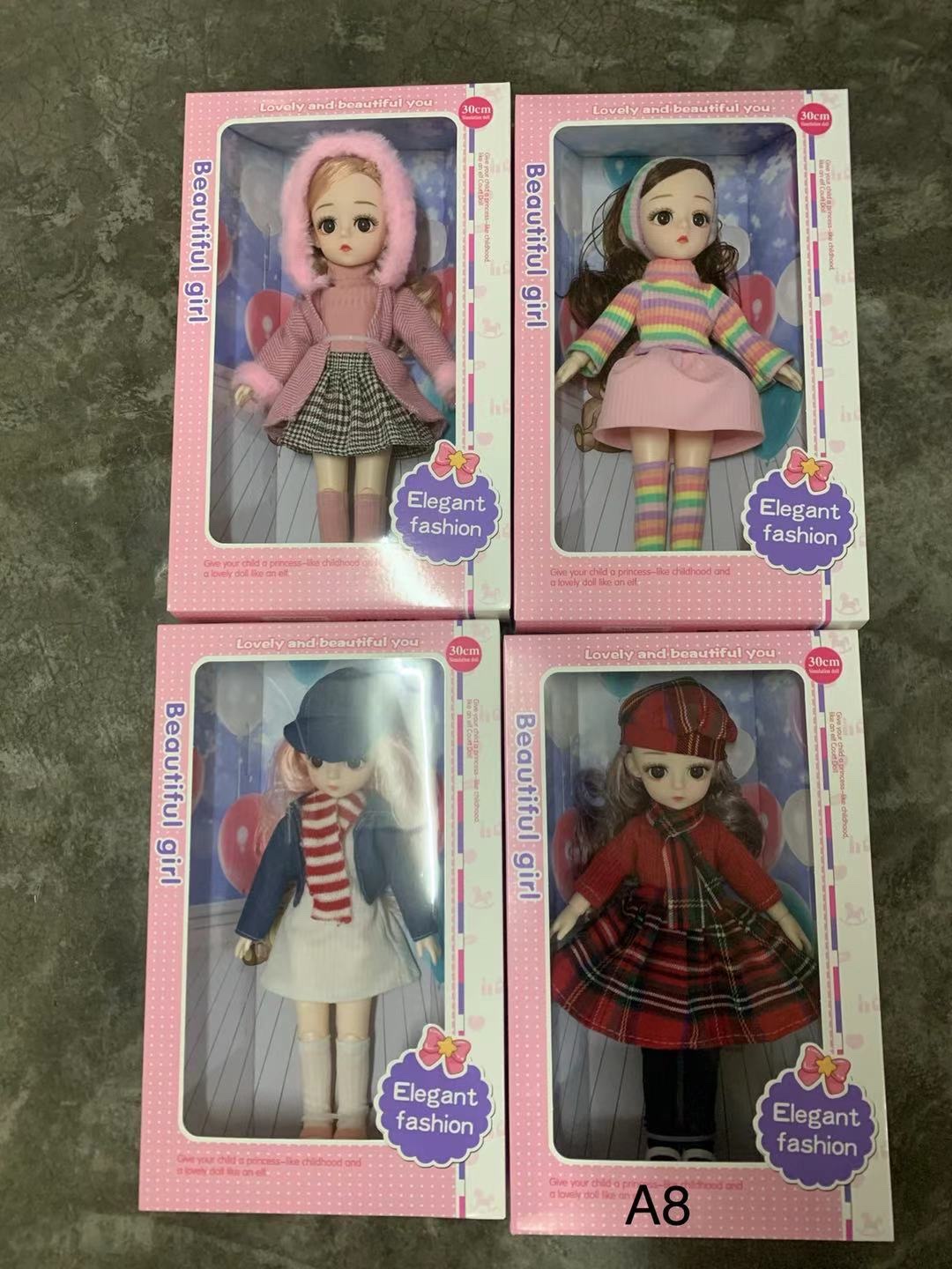 Girl Gift 30Cm Joint Movable Doll Glass Eye E-Commerce Explosion details Picture
