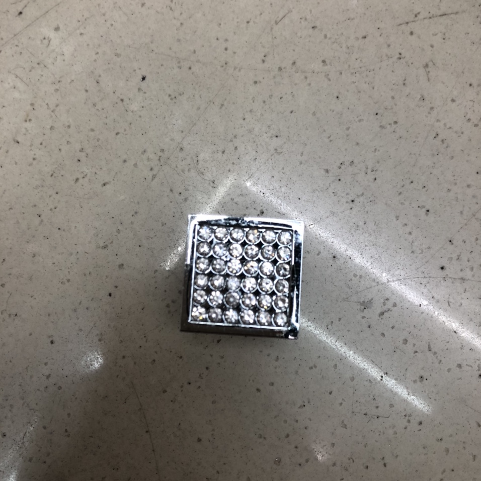 Metal Square Buckle Manufacturers Direct Metal Hand Stitched Buckle Texture Stitching Button Fashion Women's Small Fragrant Coat Sewing Button Wholesale Specification drawing