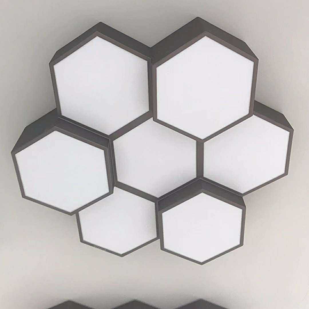 Square LED dual-color art light details Picture