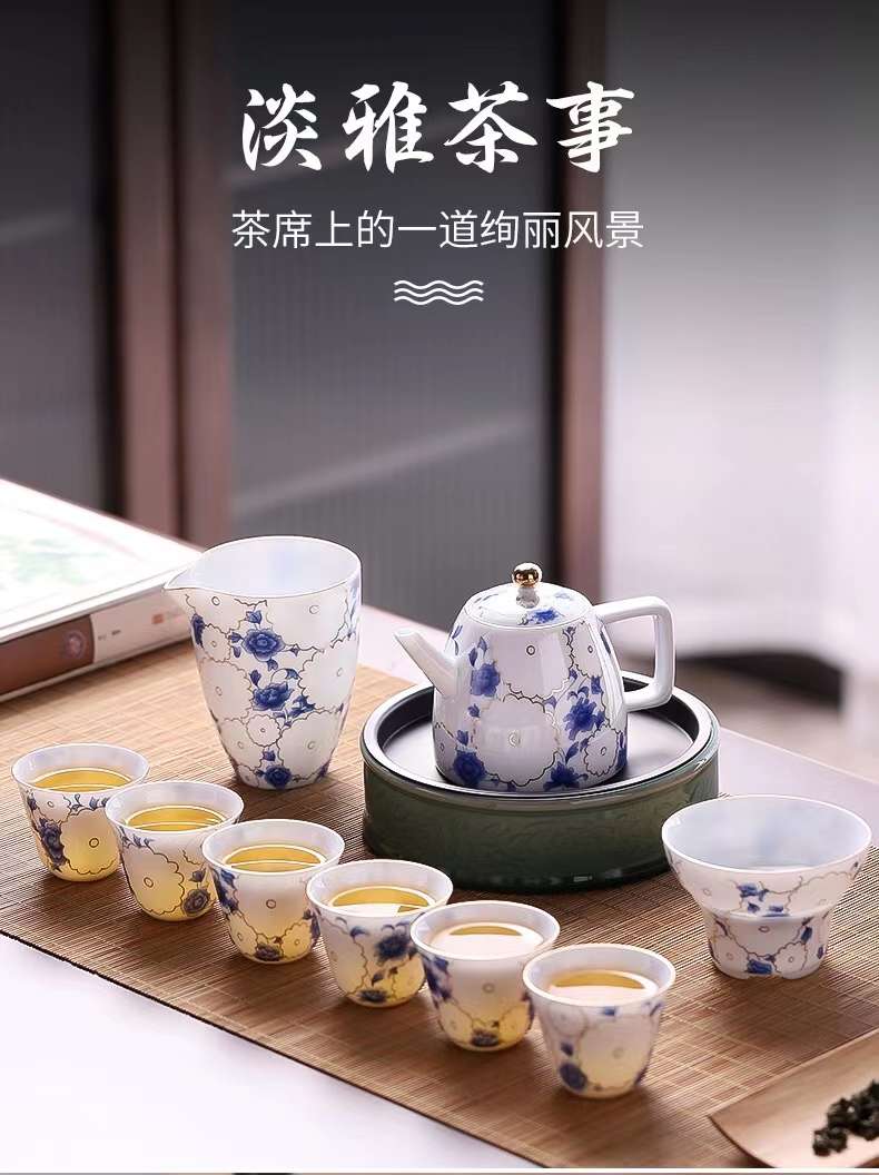 羊脂玉陶瓷茶/羊脂玉/茶具套装产品图