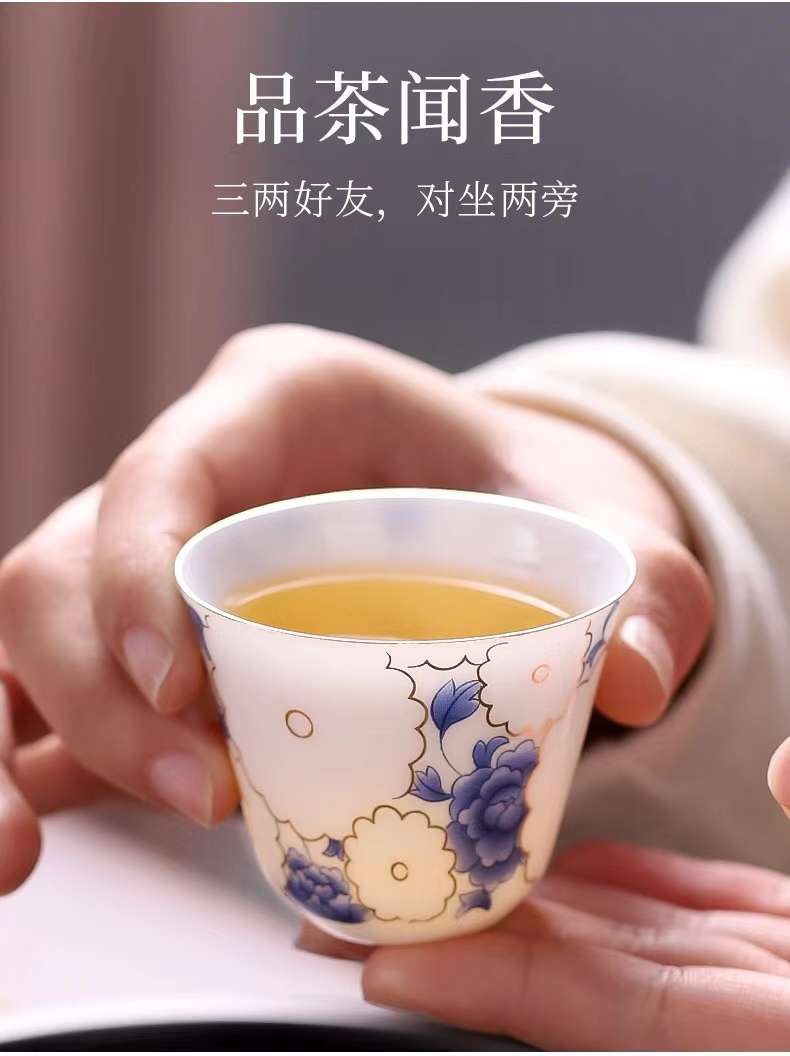 羊脂玉陶瓷茶/羊脂玉/茶具套装细节图