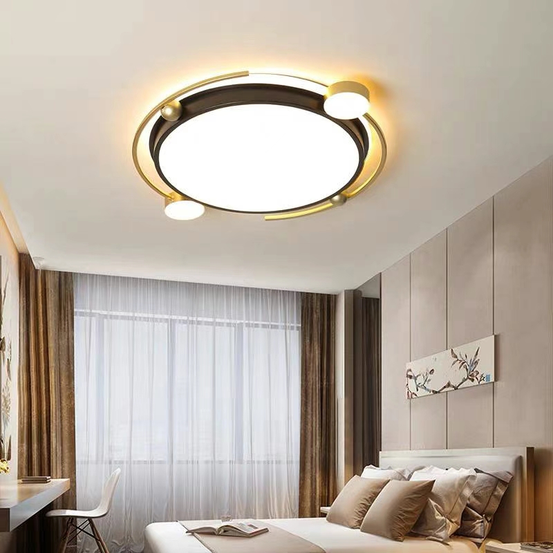H8036 round straight diameter 480, black gold 72w, two-color details Picture