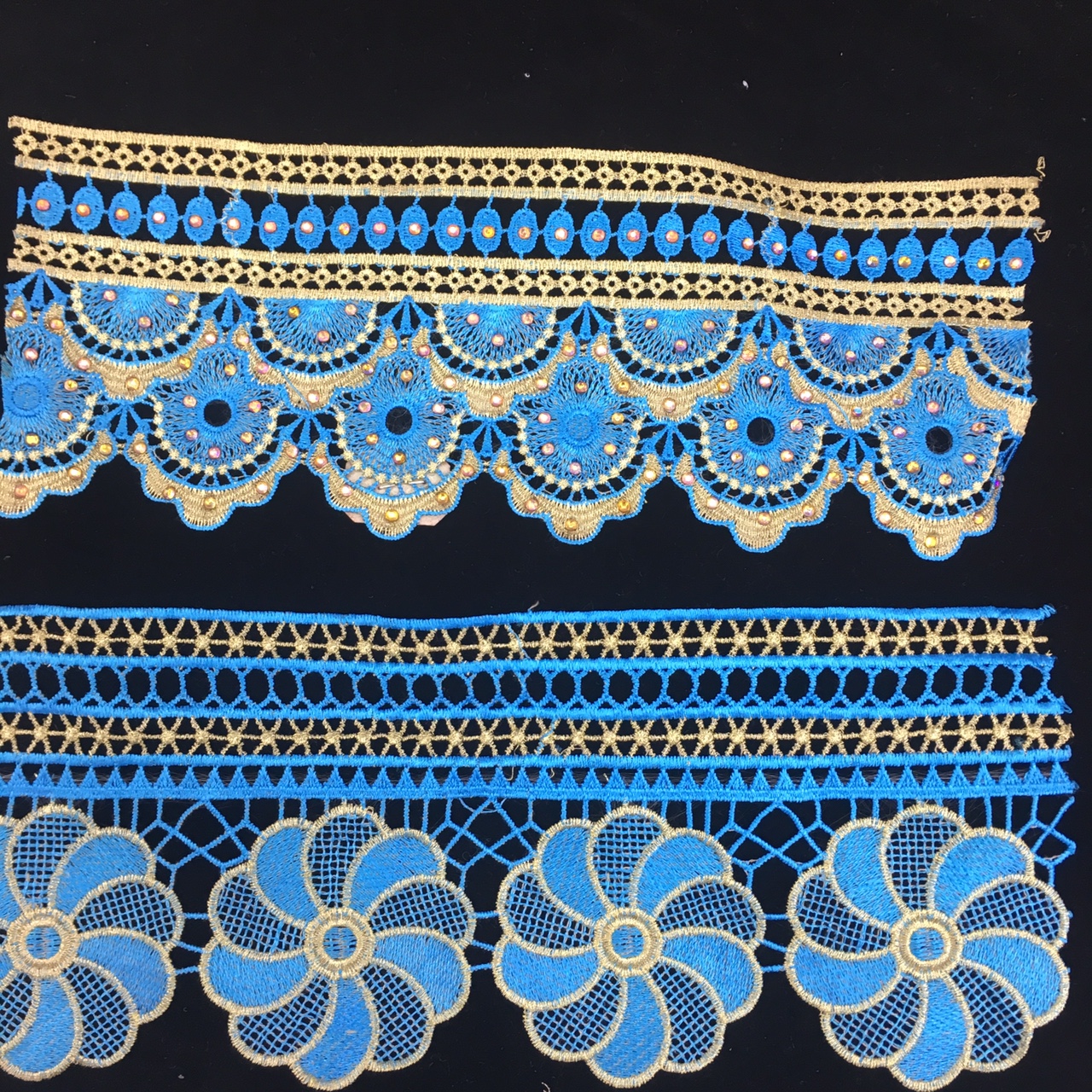 双色金丝线条码 服装辅料 围巾 diy