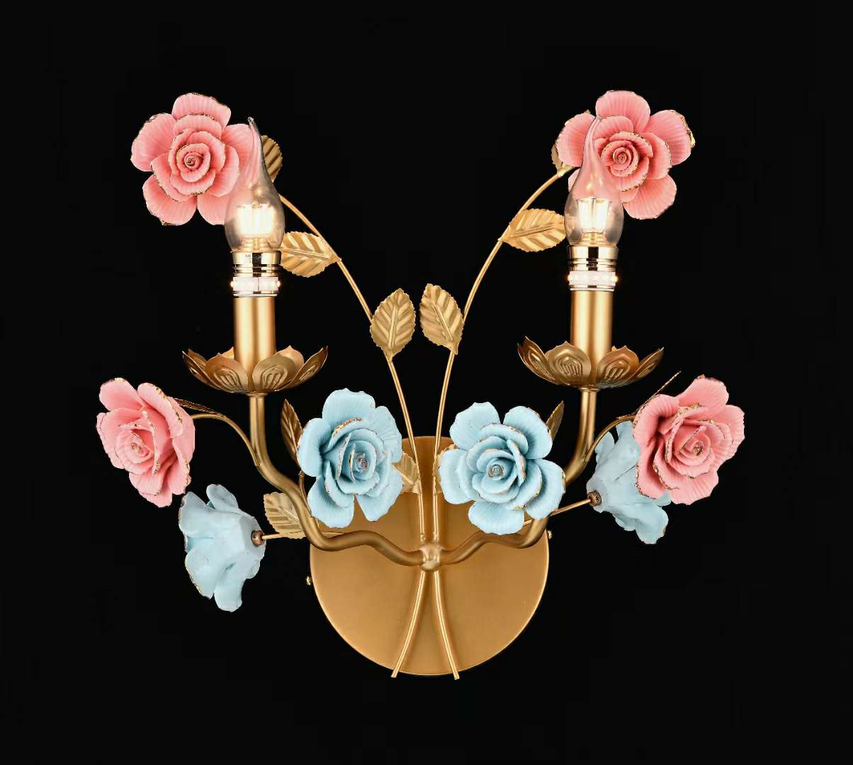 Two flower wall lamps details Picture