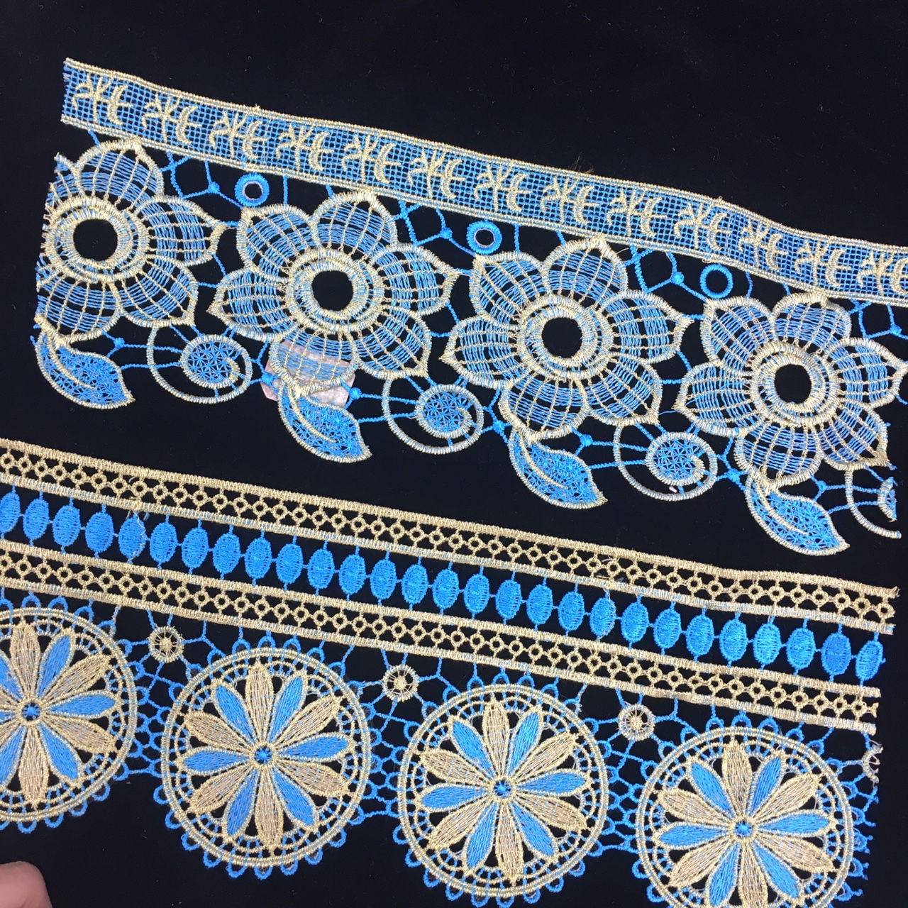 双色金丝线条码 围巾 服装辅料 diy设计