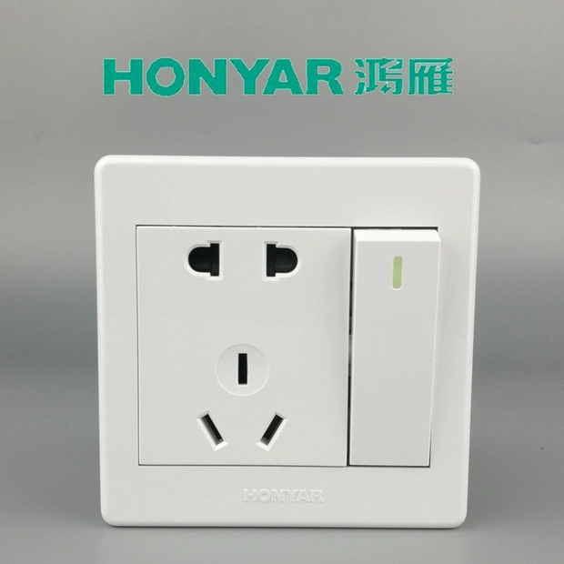 HONYAR Hongyan Switch Socket five-hole socket X3-86Z223A10 pic 6