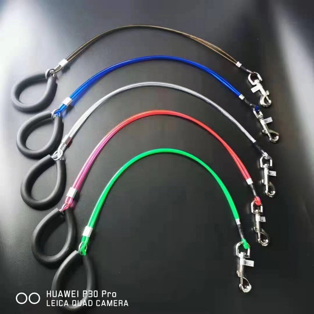 宠物用品！美容桌上的尼龙绳了 “陳記"双扣钢丝美容绳，大挂扣，大海棉管防勒，不吸水，易消毒，抗造耐用，双扣设计不会松开！