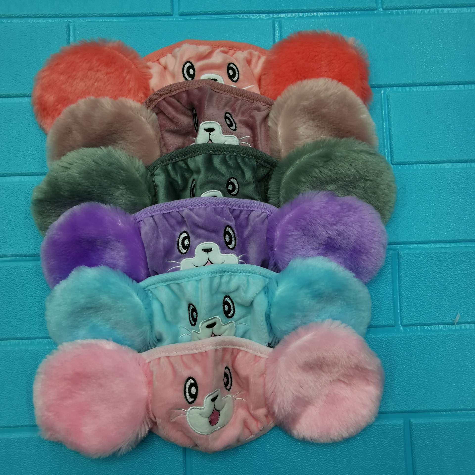 二合一口罩二包儿童大人男女保暖防尘口罩【外贸专供】细节图