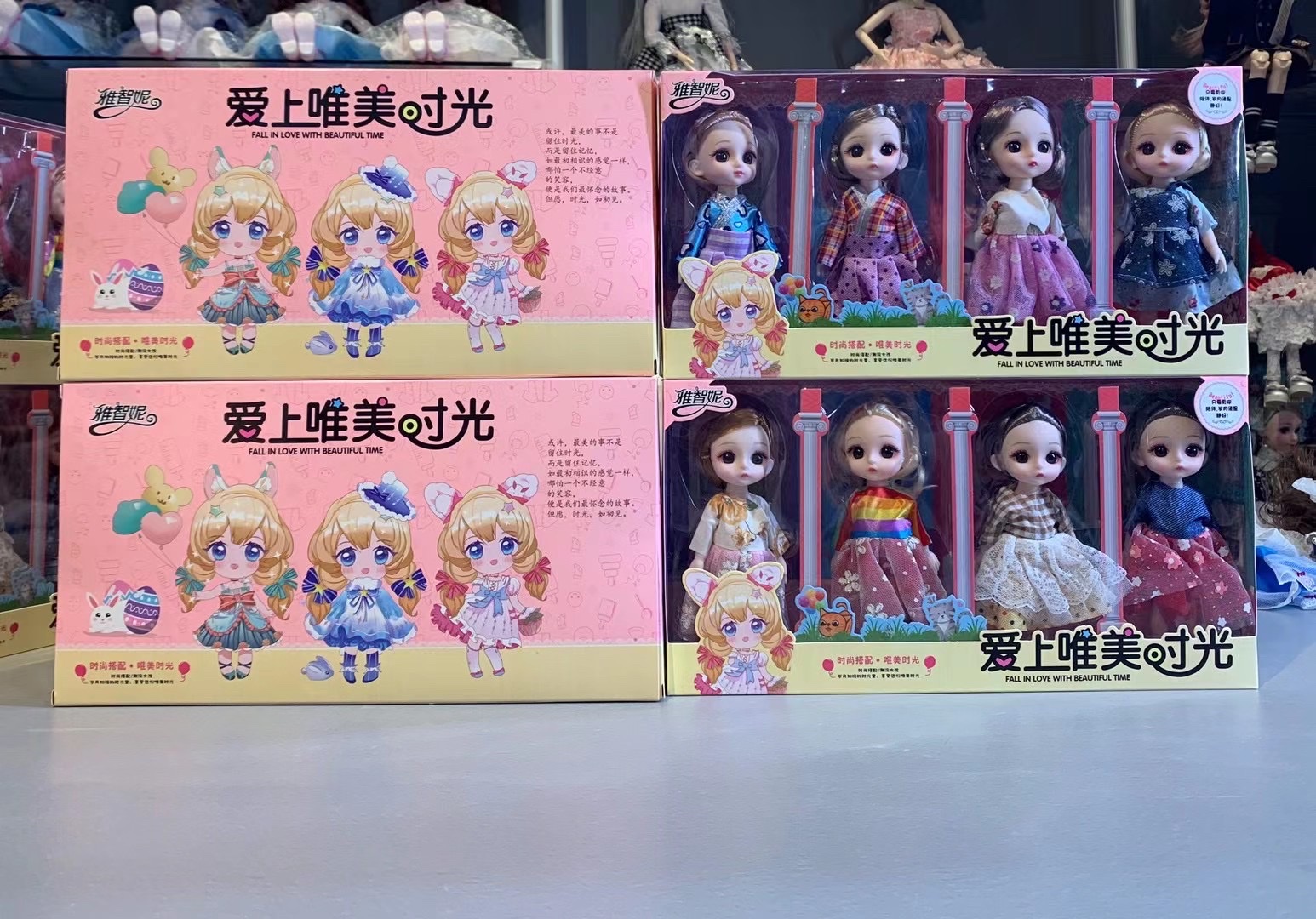 The 3D eyes of the lolly dolls packaged in exquisite color boxes are selling well Application Scenario