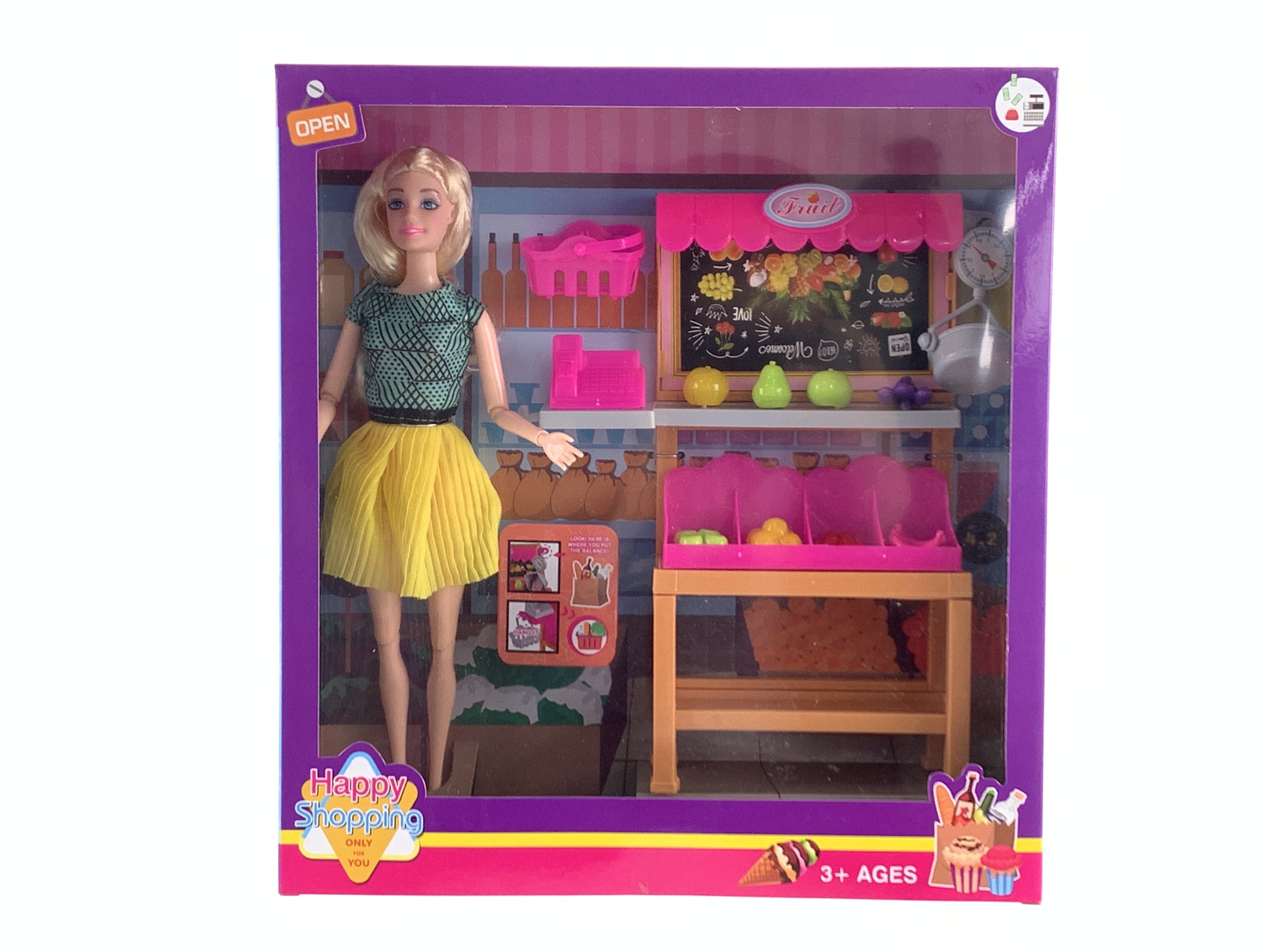 The new Barbie doll comes with a fruit stand Specification image