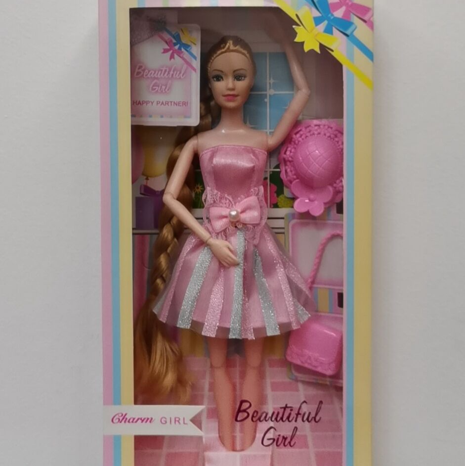 Long-haired boxed doll Children's Day gift