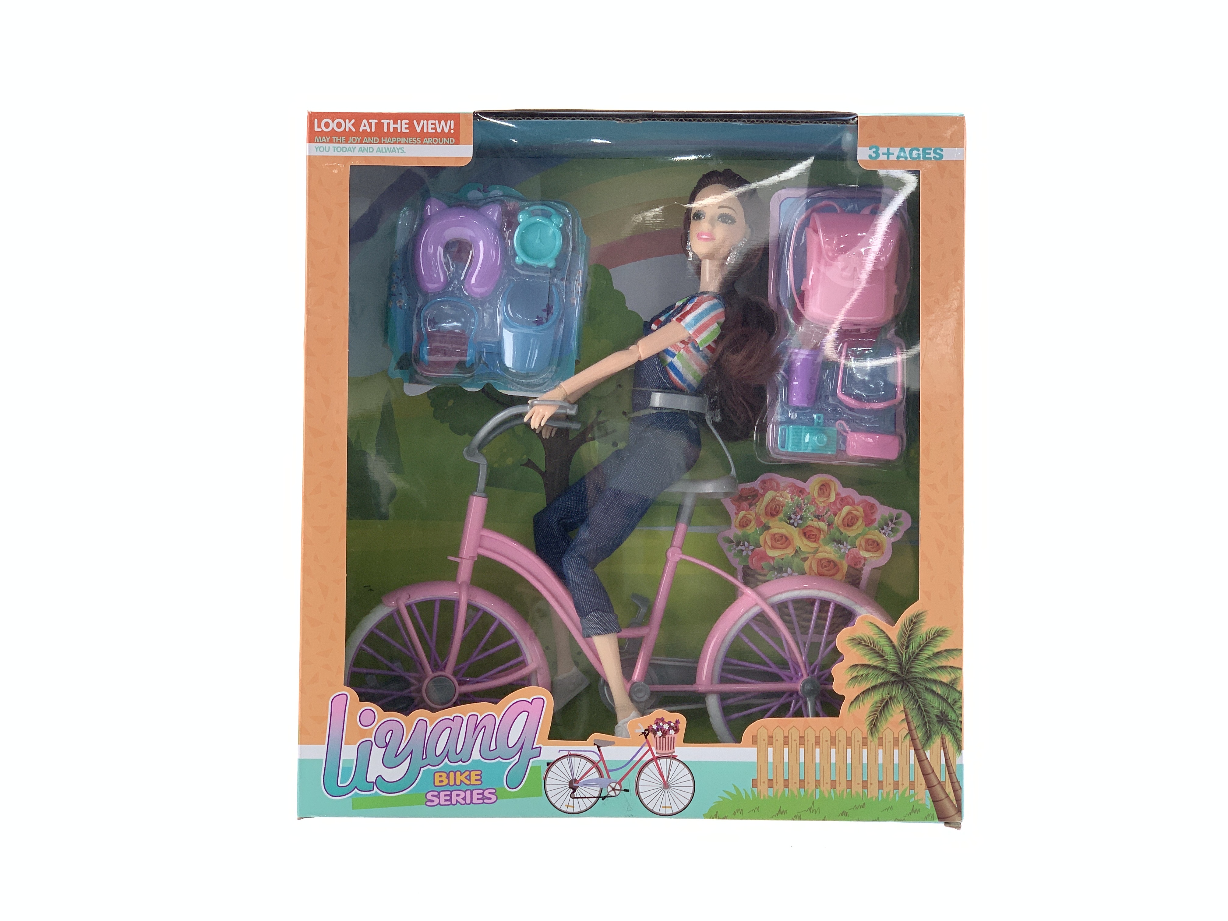 Bike-riding Barbie doll details Picture