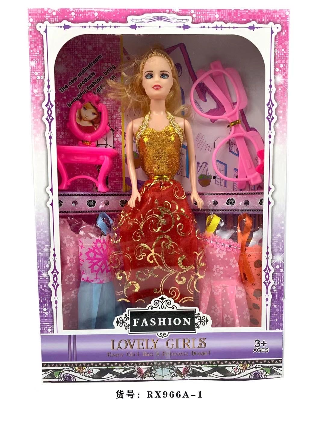 The new Barbie doll display box is exclusively for foreign trade details Picture